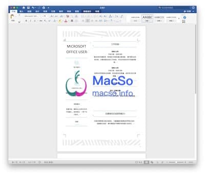 Office 2021 16.52 Mac原生中文破解版-MacWen