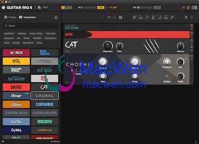Guitar Rig 主界面